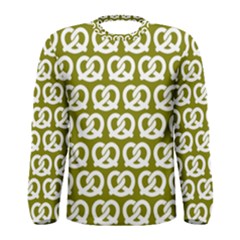 Olive Pretzel Pattern Men s Long Sleeve T-shirts by redcarpettees