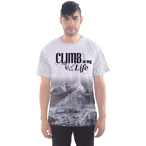 Climb Is My Life Fitness Men s Sport Mesh Tee by redcarpettees