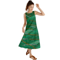 Colors To Celebrate All Seasons Calm Happy Joy Summer Maxi Dress by pepitasart