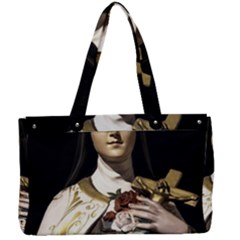 Virgin Mary Sculpture Dark Scene Canvas Work Bag by dflcprintsclothing