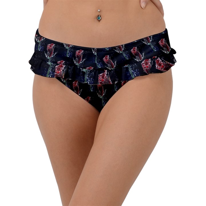 Roses Frill Bikini Bottom