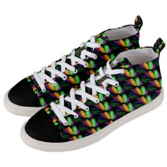 Floral Men s Mid-top Canvas Sneakers by Sparkle