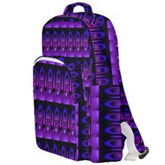 Violet Retro Double Compartment Backpack