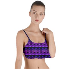 Violet Retro Layered Top Bikini Top 