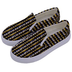 Digital Illusion Kids  Canvas Slip Ons by Sparkle