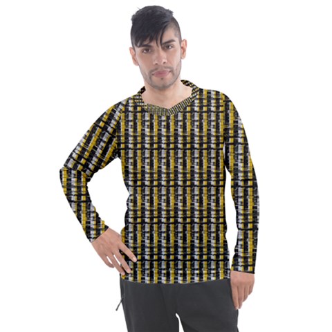 Digital Illusion Men s Pique Long Sleeve Tee by Sparkle