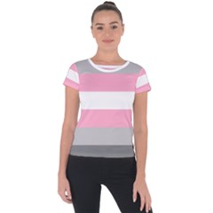 Demigirl Pride Flag Lgbtq Short Sleeve Sports Top  by lgbtnation