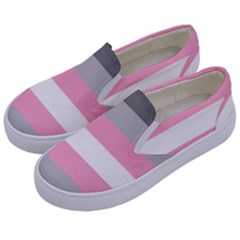 Demigirl Pride Flag Lgbtq Kids  Canvas Slip Ons by lgbtnation