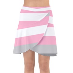 Demigirl Pride Flag Lgbtq Wrap Front Skirt by lgbtnation
