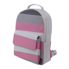 Demigirl Pride Flag Lgbtq Flap Pocket Backpack (large)