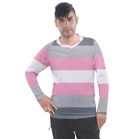 Demigirl Pride Flag Lgbtq Men s Pique Long Sleeve Tee by lgbtnation