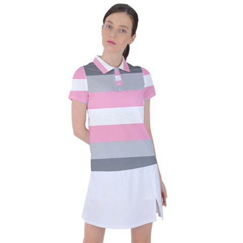 Demigirl Pride Flag Lgbtq Women s Polo Tee by lgbtnation