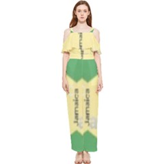 Jamaica, Jamaica  Draped Sleeveless Chiffon Jumpsuit by Janetaudreywilson