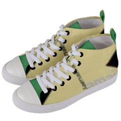 Jamaica, Jamaica  Women s Mid-top Canvas Sneakers by Janetaudreywilson