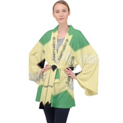Jamaica, Jamaica  Long Sleeve Velvet Kimono  by Janetaudreywilson