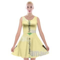 Jamaica, Jamaica  Velvet Skater Dress by Janetaudreywilson