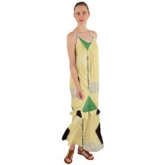 Jamaica, Jamaica  Cami Maxi Ruffle Chiffon Dress