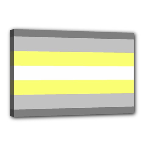 Deminonbinary Pride Flag Lgbtq Canvas 18  X 12  (stretched) by lgbtnation