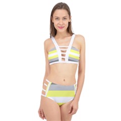 Deminonbinary Pride Flag Lgbtq Cage Up Bikini Set by lgbtnation