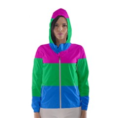 Polysexual Pride Flag Lgbtq Women s Hooded Windbreaker by lgbtnation