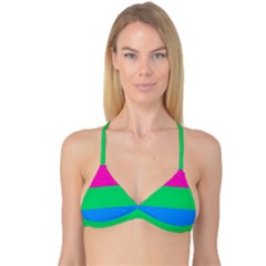 Polysexual Pride Flag Lgbtq Reversible Tri Bikini Top by lgbtnation