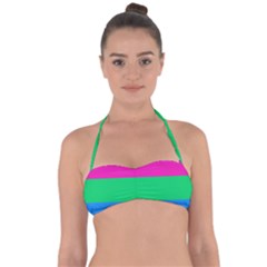 Polysexual Pride Flag Lgbtq Halter Bandeau Bikini Top by lgbtnation