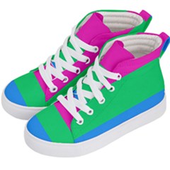Polysexual Pride Flag Lgbtq Kids  Hi-top Skate Sneakers by lgbtnation