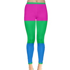 Polysexual Pride Flag Lgbtq Inside Out Leggings by lgbtnation