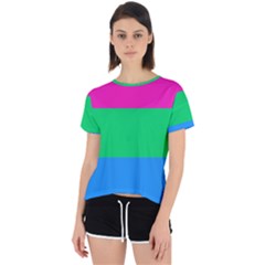 Polysexual Pride Flag Lgbtq Open Back Sport Tee by lgbtnation