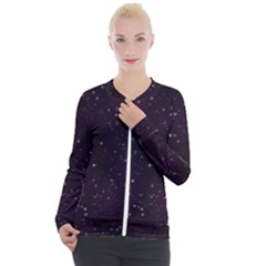 Pink Stars Casual Zip Up Jacket by Dazzleway