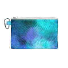 Blue Galaxy Canvas Cosmetic Bag (medium) by Dazzleway