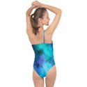 Blue Galaxy Classic One Shoulder Swimsuit View2