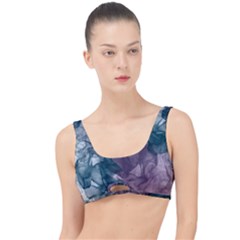 Teal And Purple Alcohol Ink The Little Details Bikini Top by Dazzleway