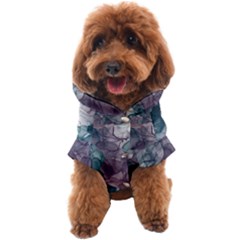 Teal And Purple Alcohol Ink Dog Coat