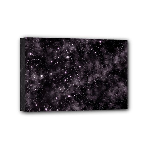 Pink Gray Galaxy Mini Canvas 6  X 4  (stretched)