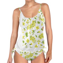 Yellow Flowers Tankini Set by designsbymallika