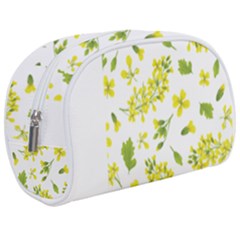 Yellow Flowers Makeup Case (medium) by designsbymallika