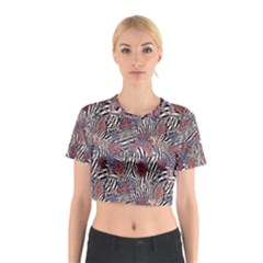 Zebra Chain Pattern Cotton Crop Top by designsbymallika