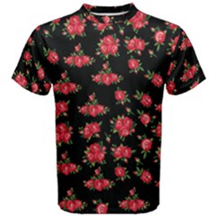 Red Roses Men s Cotton Tee by designsbymallika