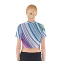 Rainbow stripes Cotton Crop Top View2