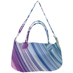 Rainbow stripes Removal Strap Handbag