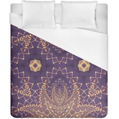 Gold And Purple Duvet Cover (california King Size) by Dazzleway