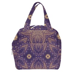 Gold And Purple Boxy Hand Bag by Dazzleway