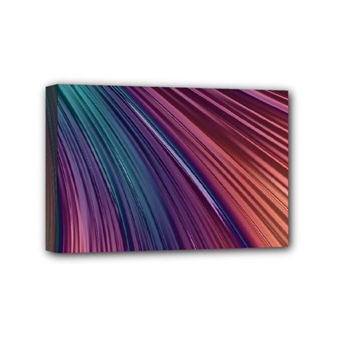 Metallic rainbow Mini Canvas 6  x 4  (Stretched)