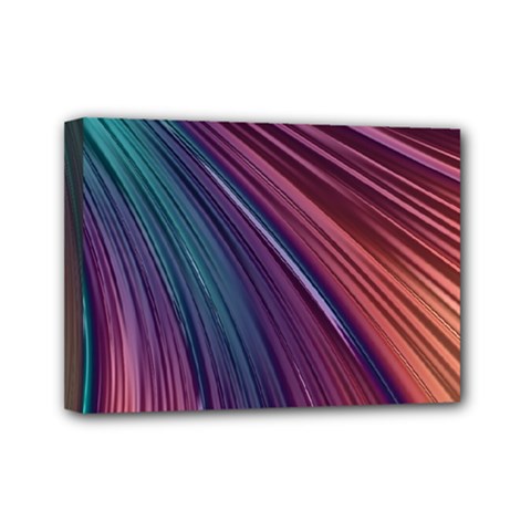 Metallic rainbow Mini Canvas 7  x 5  (Stretched)