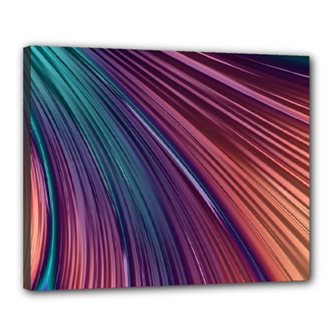 Metallic Rainbow Canvas 20  X 16  (stretched) by Dazzleway