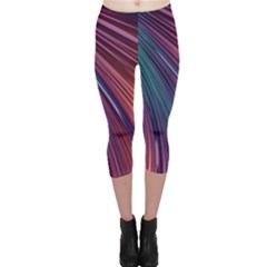 Metallic rainbow Capri Leggings 