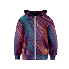 Metallic rainbow Kids  Zipper Hoodie