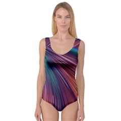 Metallic rainbow Princess Tank Leotard 