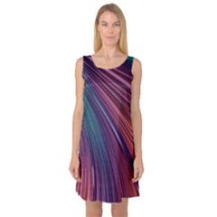 Metallic rainbow Sleeveless Satin Nightdress